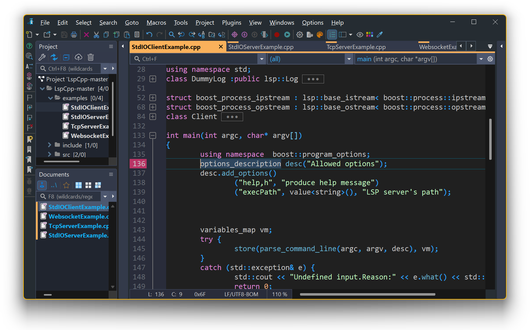 Codeweazle Programmfenster im Dark Modus